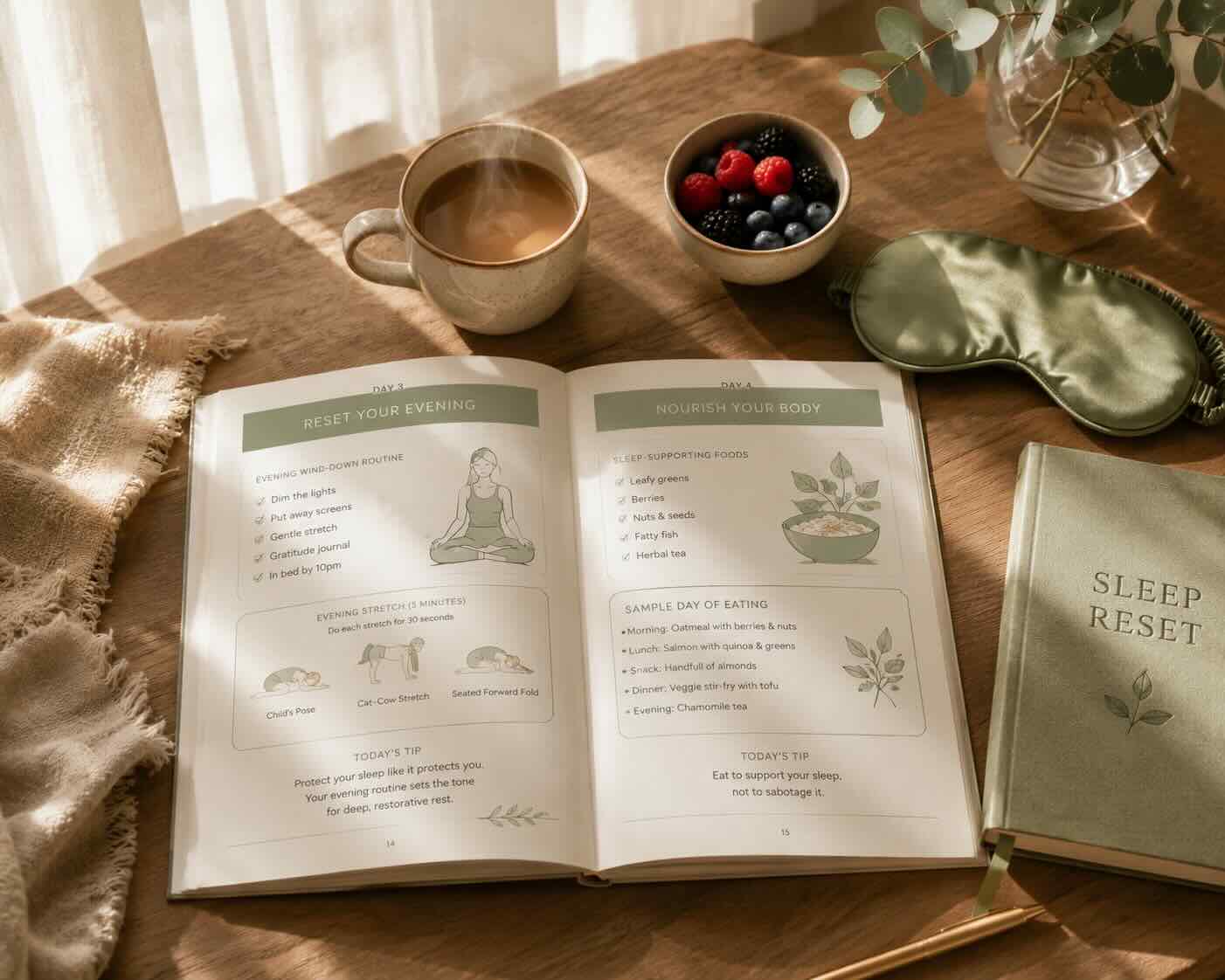 7-Day Sleep Reset printable guide